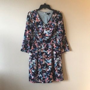 colorful long sleeve dress